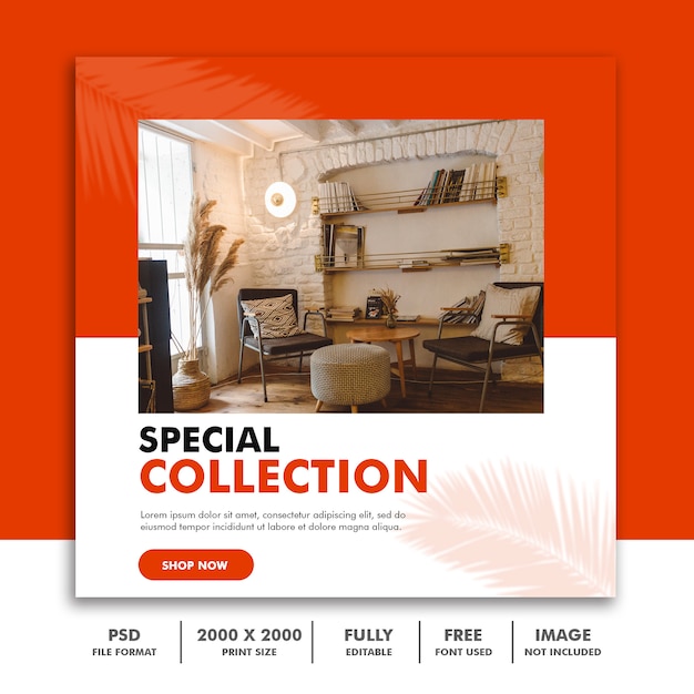 Special collection social media post template