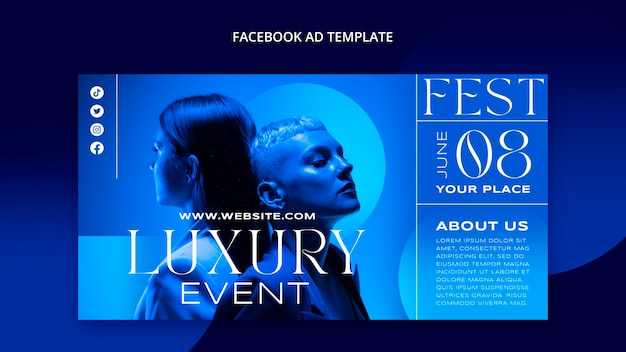 PSD special event facebook template