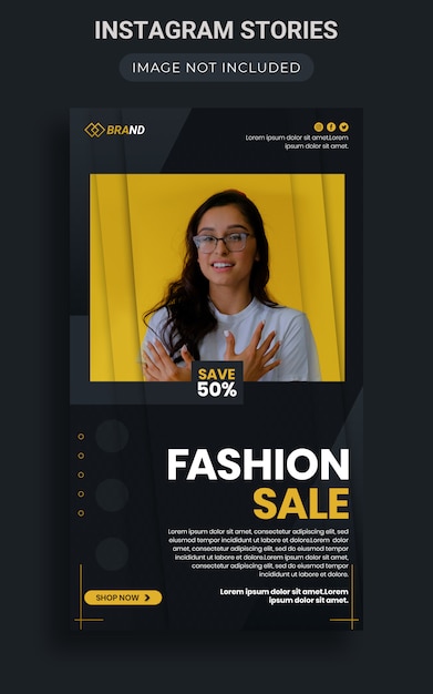 PSD special fashion sale promotie instagram-verhalen ontwerpen