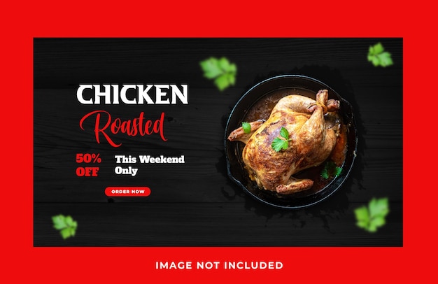 special fried chicken food social media post banner