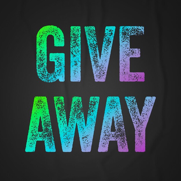 Специальный giveaway социальные сети instagram пост шаблон psd дизайн