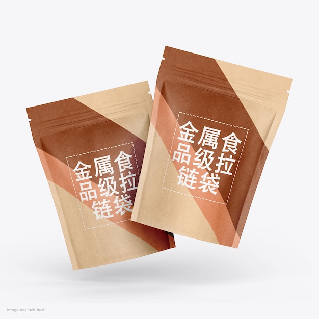 PSD special korean food cuisine pouch bag mockup