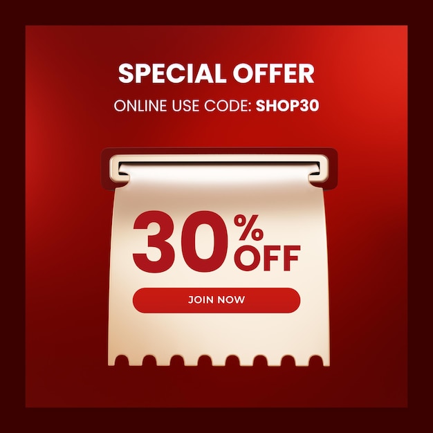 Special offer banner template