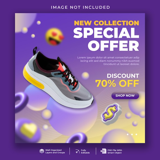special offer sale social media banner template