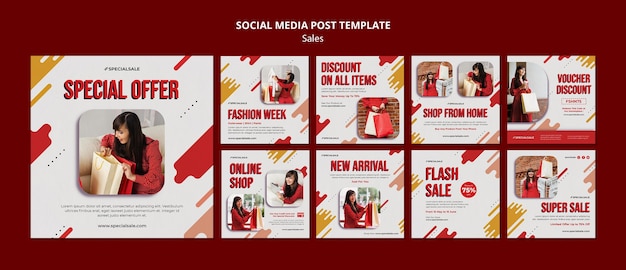 Special offer social media post template