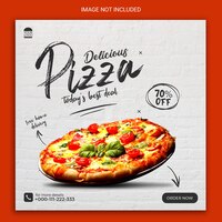 PSD special pizza social media banner.
