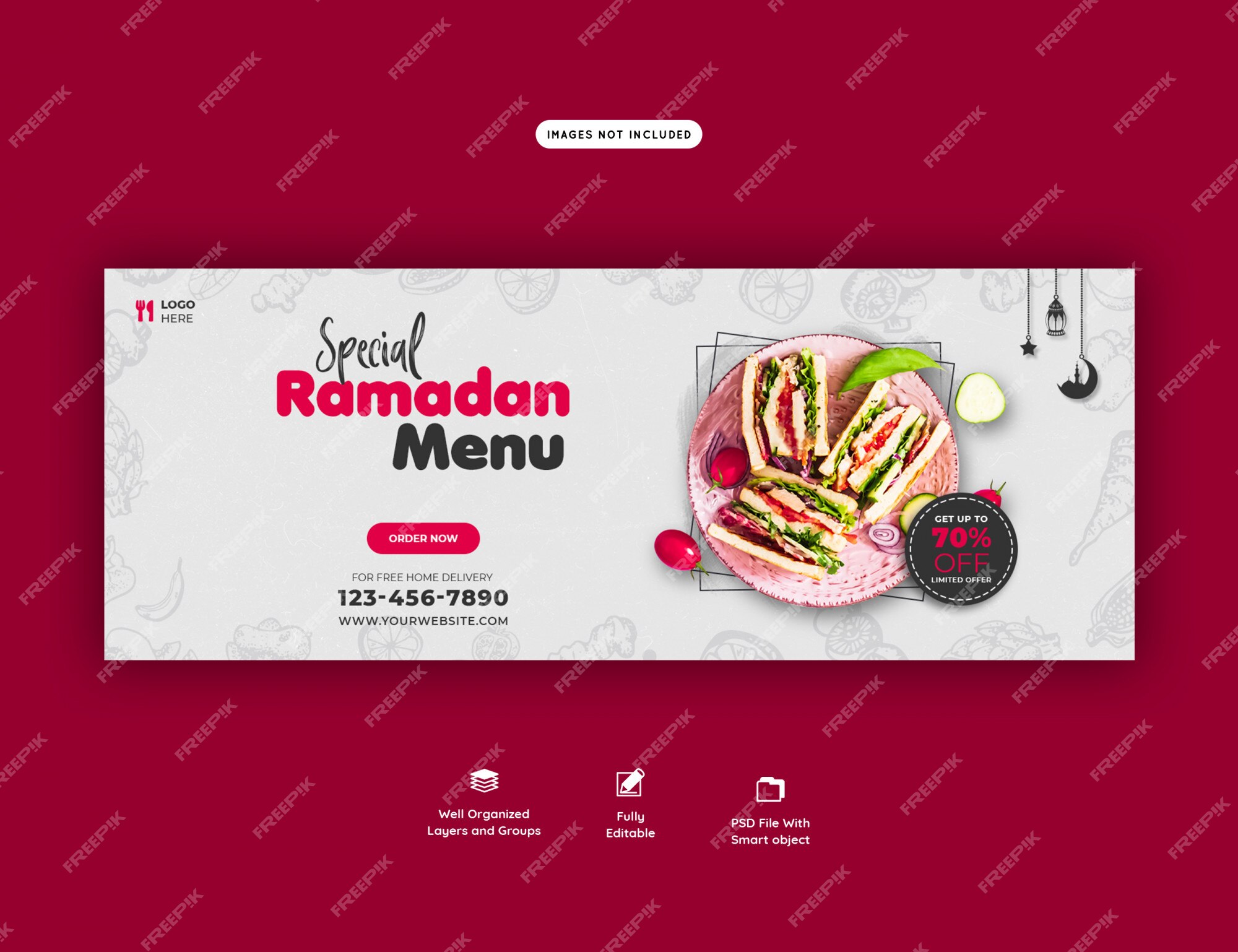 Premium Psd Special Ramadan Food Banner Template