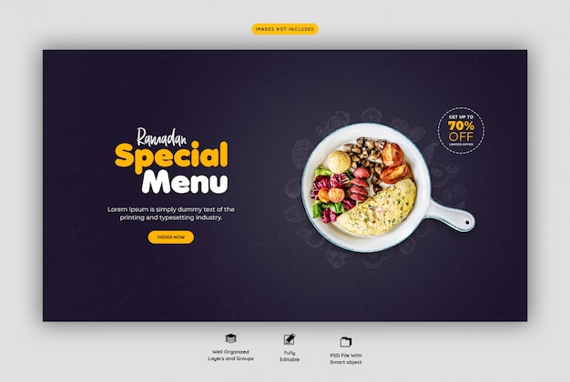 Special Ramadan food landing page template