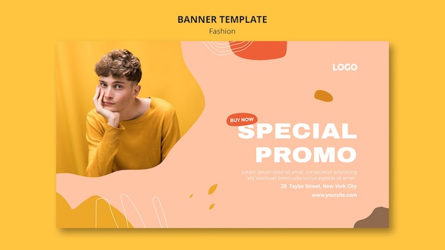 Special sale male fashion banner template