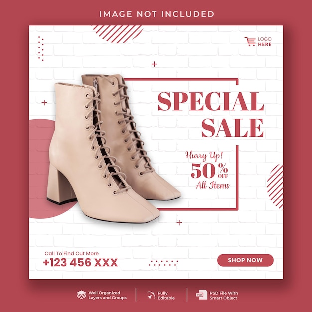 Special sale social media post template