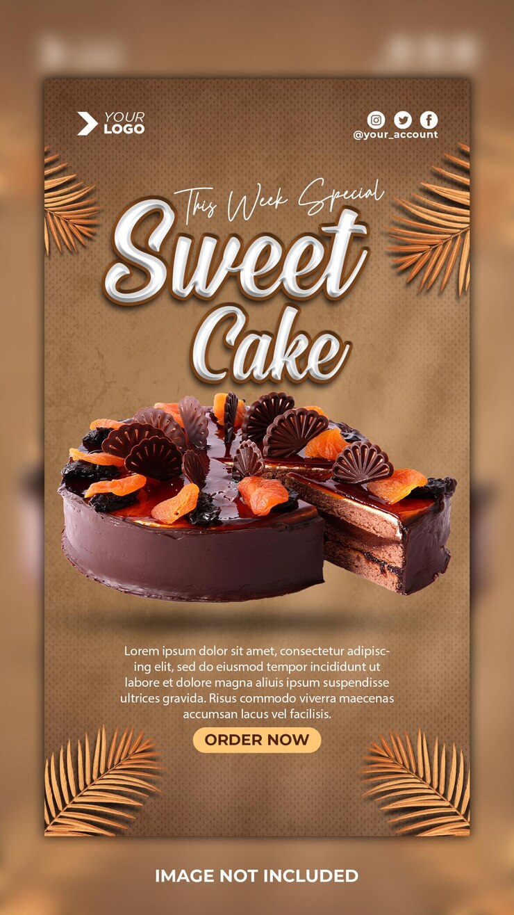 Special Sweet Cake Menu Instagram Story Template