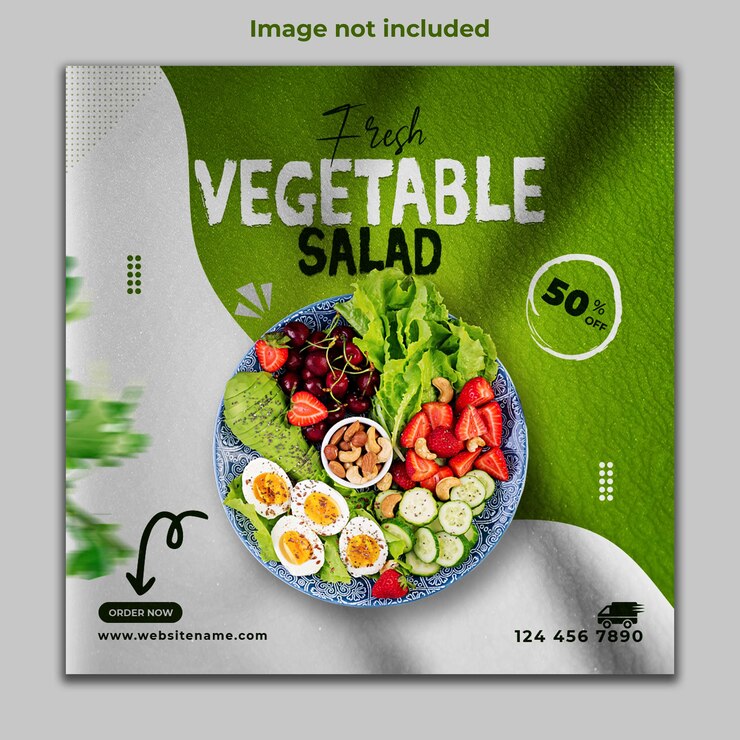 Special vegetable sale social media post design template