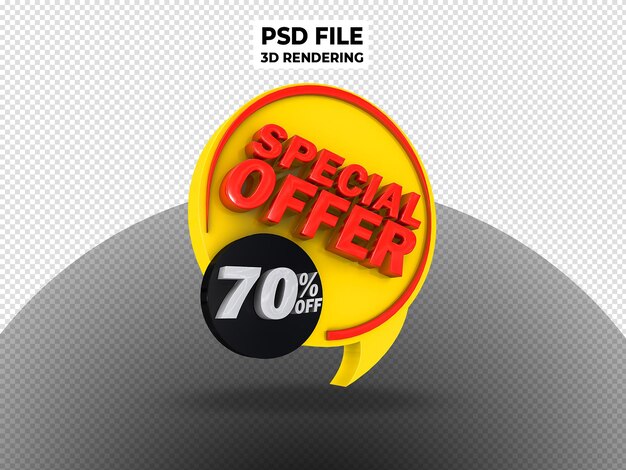 Speciale aanbieding 3d-weergave