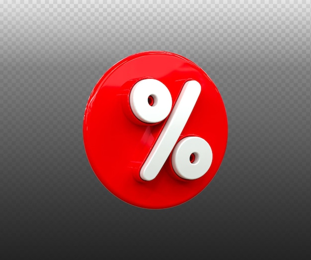 Speciale aanbieding percentage korting verkoop tag 3d rendering nummer concept korting promotie verkoop tag