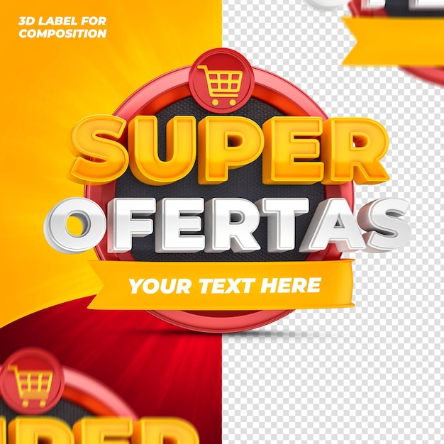 speciale aanbiedingen voor braziliaanse capaigns 3d render
