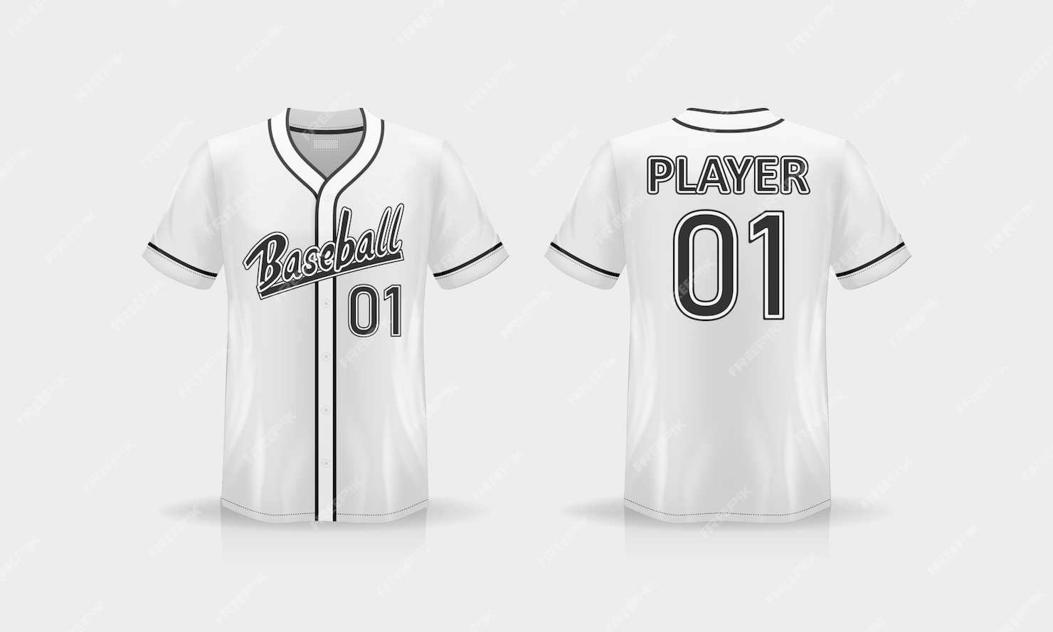 Premium PSD | Specification baseball t shirt mockup isolated