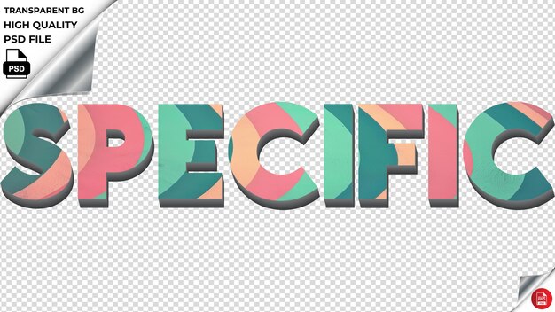 PSD specifieke typografie gradiënt turquoise retro tekststructuur psd transparant