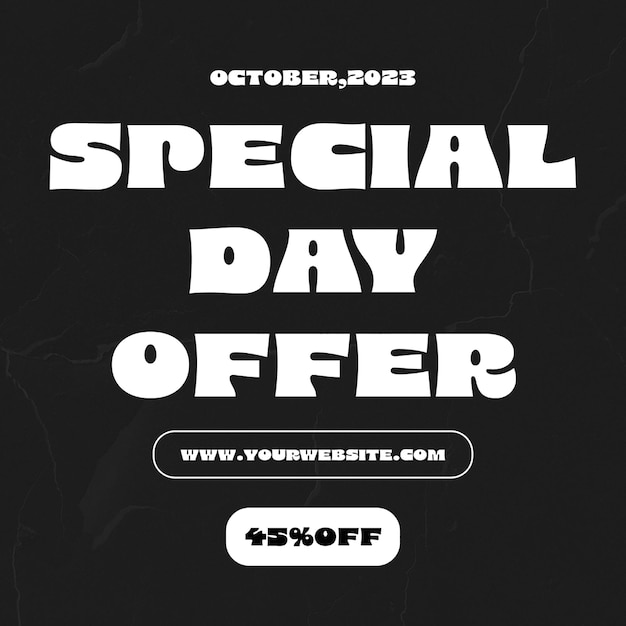 Specjalna oferta insatgram post