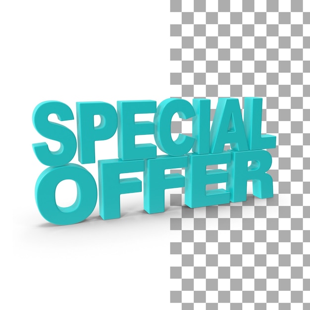 PSD specjalna oferta renderowania 3d premium psd