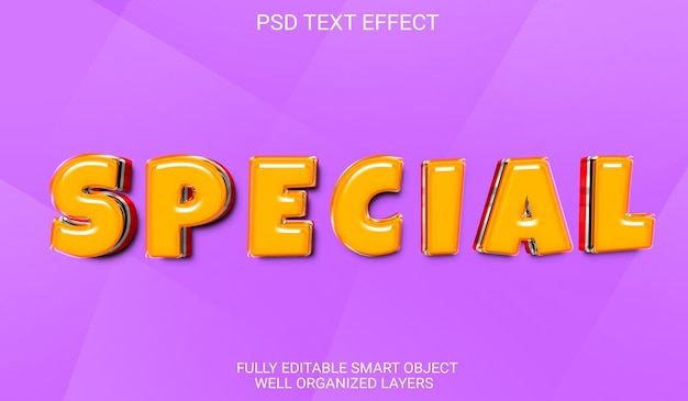 Specjalny efekt tekstowy PSD