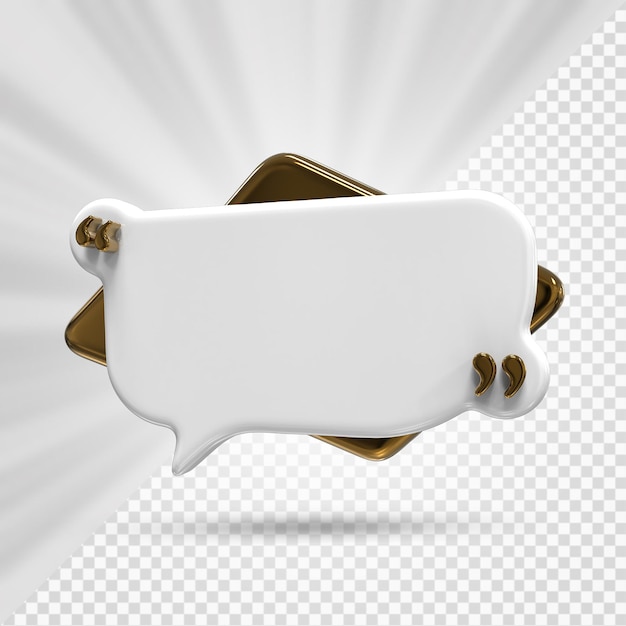 Speech bubble 3D Render