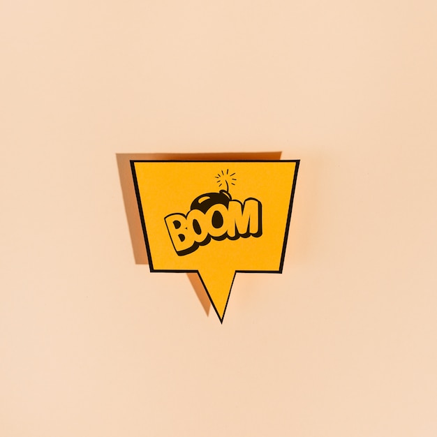 speech bubble mockup