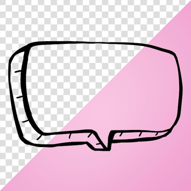 speech bubble png doodle transparent background