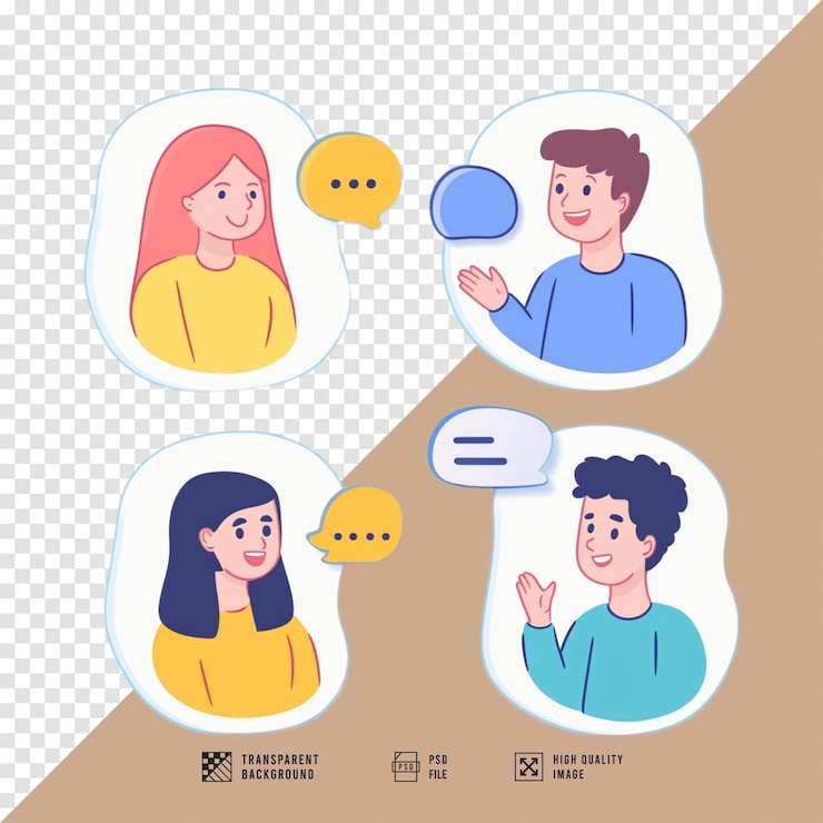 PSD 음성 버블 터 아이콘 이미지 배경 hd 품질