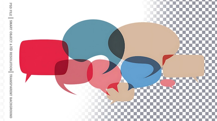 PSD speech bubbles
