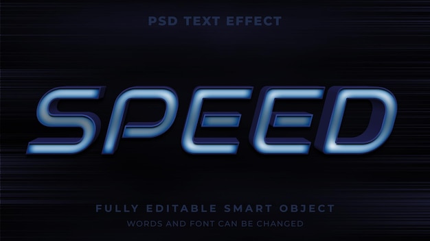 Speed editable text effect