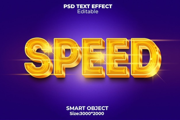 speed editable text style effect