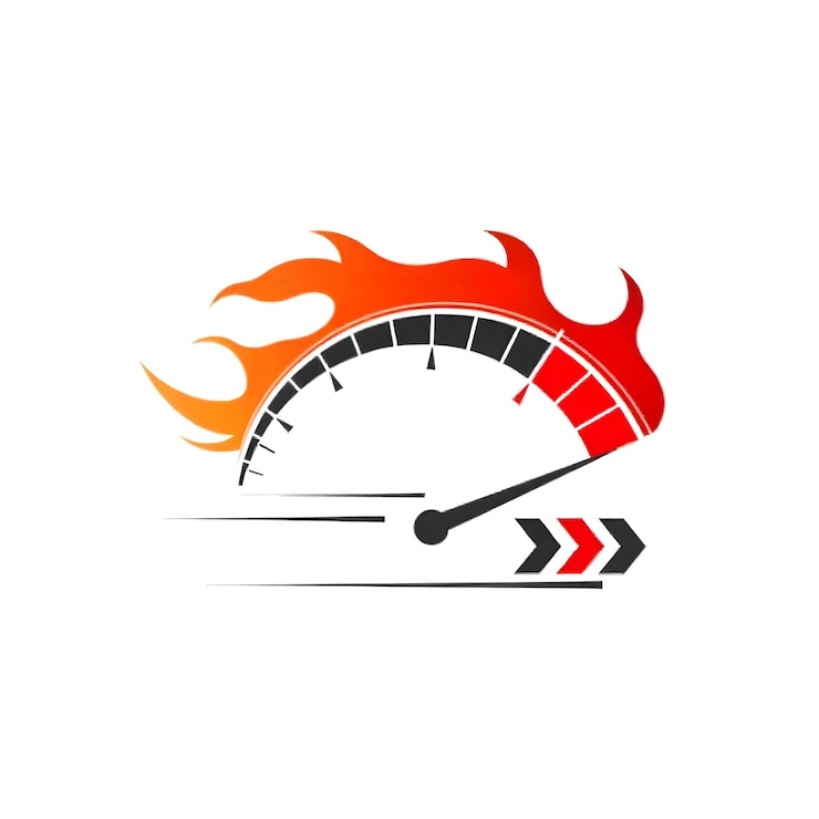 PSD speed logo icon