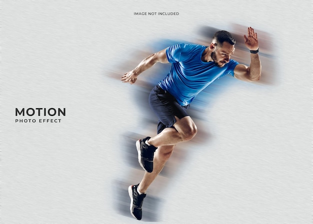 PSD speed motion photo effect