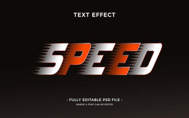 Speed teksteffekt