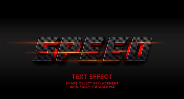 PSD speed  text effect template