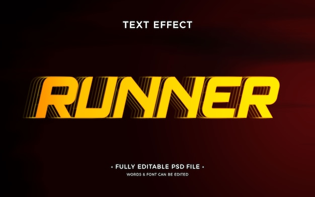 PSD speed text effect