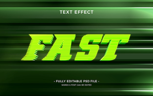 PSD speed text effect