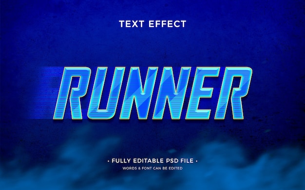 PSD speed text effect