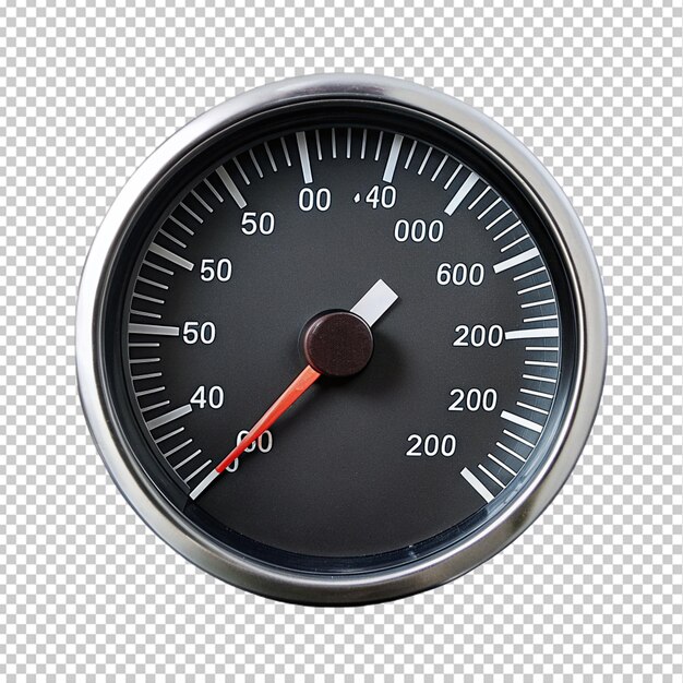 PSD speedo meter on transparent background