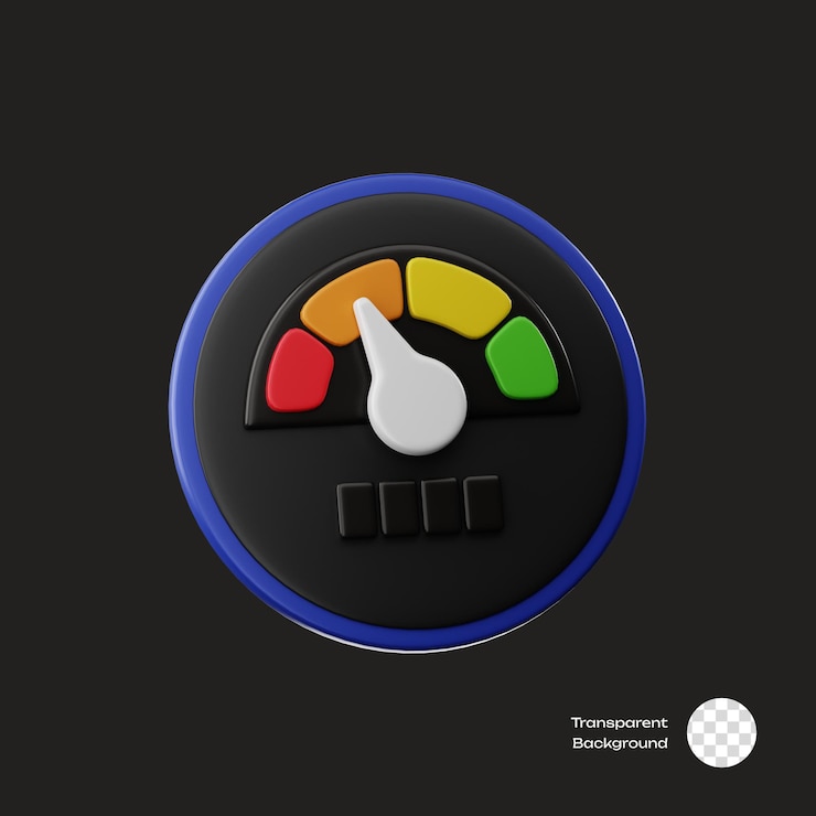 PSD speedometer game racing 3d icon