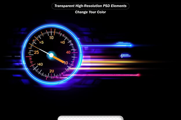 PSD speedometer speed car auto dashboard design speed meter abstract technology