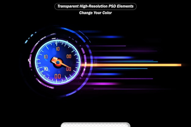 PSD speedometer speed car auto dashboard design speed meter abstract technology