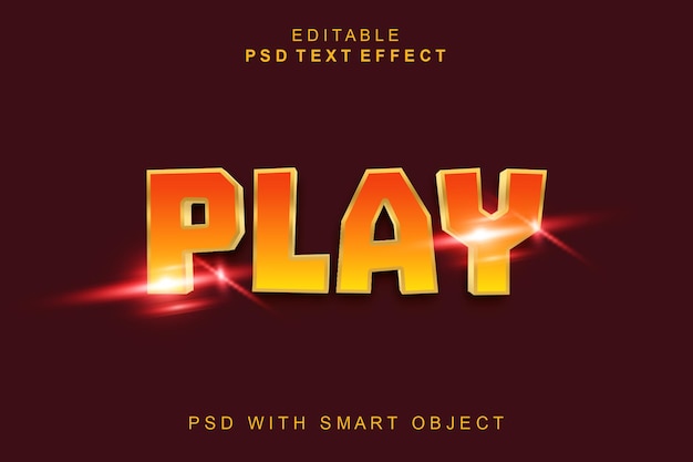 PSD speel 3d-teksteffect