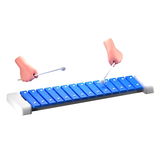 PSD speel met de hand xylophone muziekinstrument