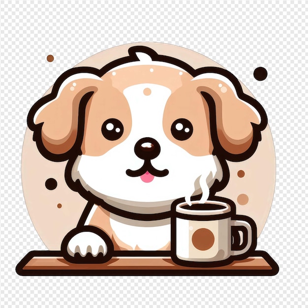 Speelse hond PNG-sticker