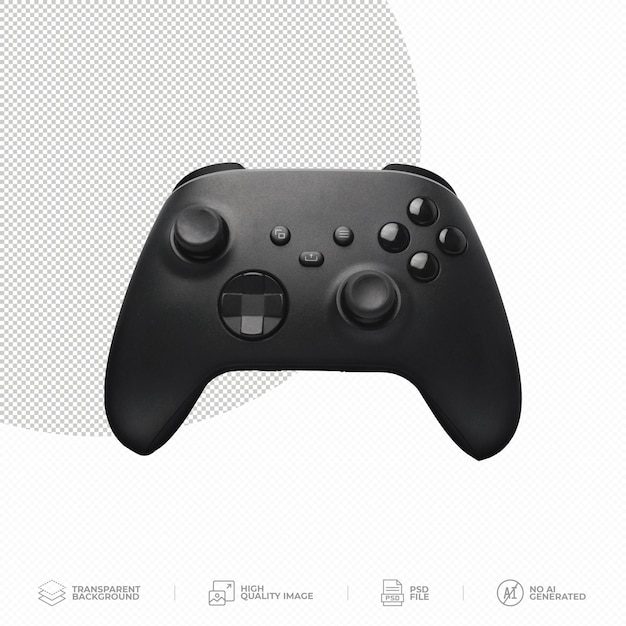 Spelcontroller op doorzichtige achtergrond