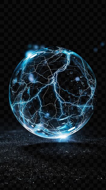 PSD a sphere of blue light