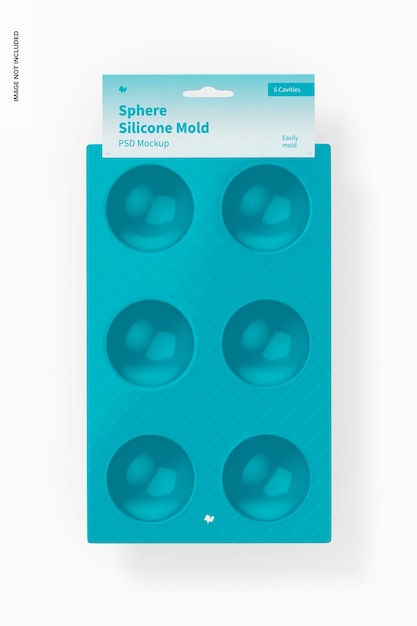 Sphere Silicone Mold Mockup, Top View