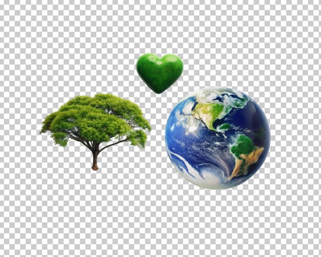 PSD sphere with trees