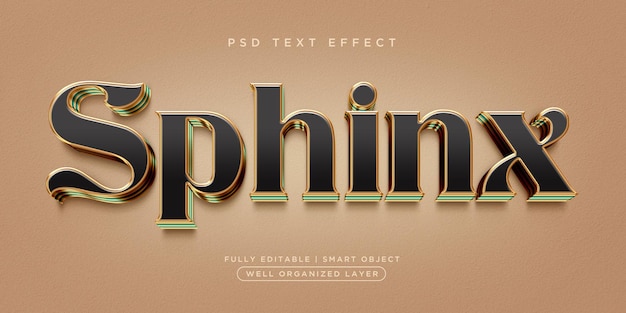 Sphinx 3d style text effect